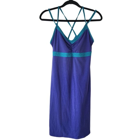 Prana Dresses & Skirts - Prana Blue Athleisure Dress Tennis Golfing Pickleball Stretch Activewear M